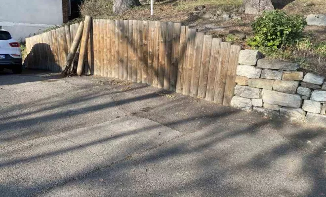 Réfection retenue Bois en traverse chêne et IPE, Saint-Étienne, BESSARDET Paysage