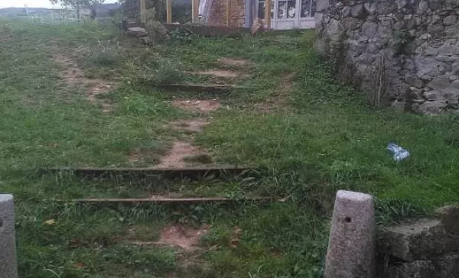 Création d'un escalier à St Etienne, Saint-Étienne, BESSARDET Paysage