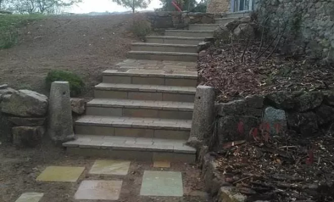 Création d'un escalier à St Etienne, Saint-Étienne, BESSARDET Paysage