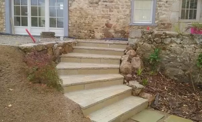 Création d'un escalier à St Etienne, Saint-Étienne, BESSARDET Paysage