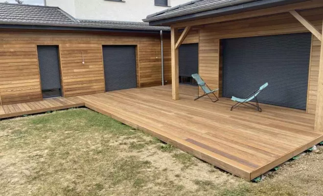 Terrasse en bois IPE à Saint-Étienne, Saint-Étienne, BESSARDET Paysage