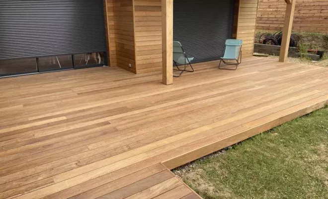 Terrasse en bois IPE à Saint-Étienne, Saint-Étienne, BESSARDET Paysage