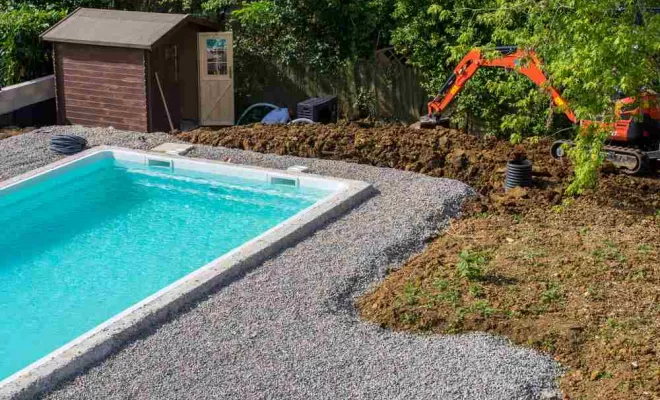 Terrassement pour piscine, Saint-Étienne, BESSARDET Paysage